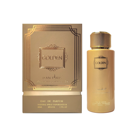 Jean Paris Golden for Unisex, 80ML Eau De Parfum | Exclusive Collection